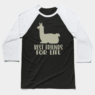 Llama Best Friends For Life for Fans of South American Majesty Baseball T-Shirt
